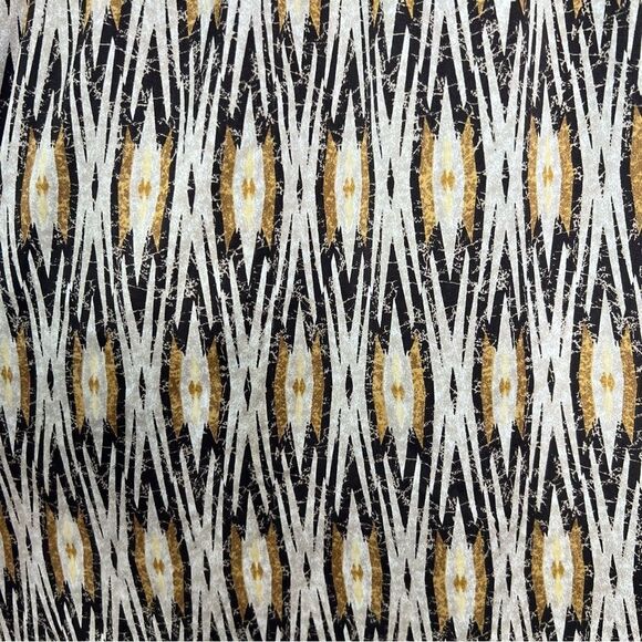 Chicos Women’s L Rockledge Brown Diamond Ikat Pull On Skirt - Picture 2 of 6